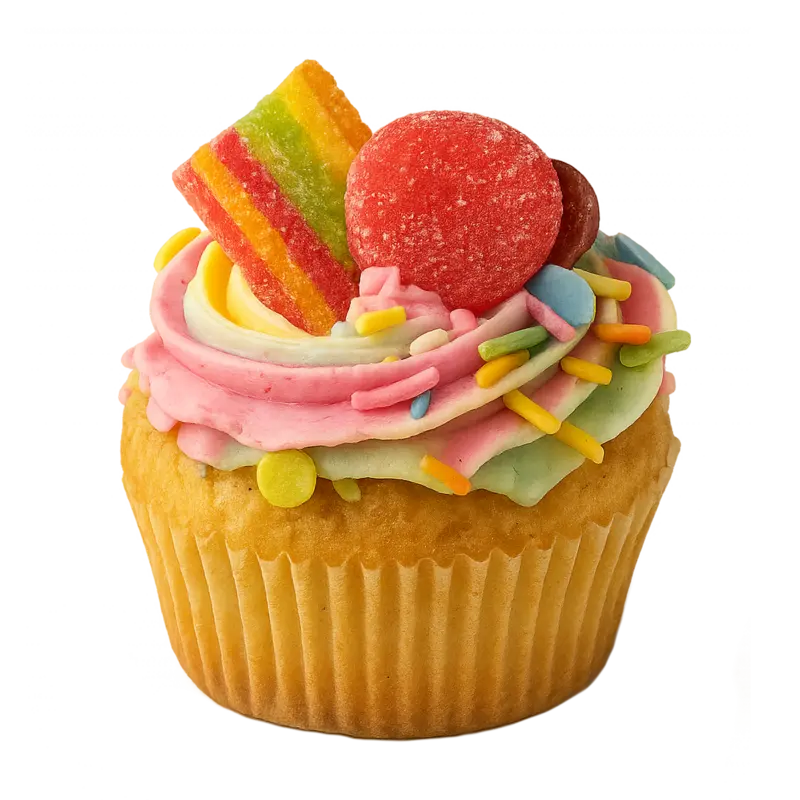 Rainbow Mini Cupcakes