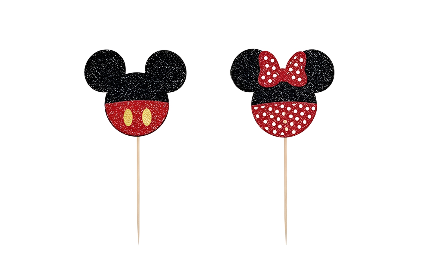 Mickey Mouse Cupcake Toppers x24