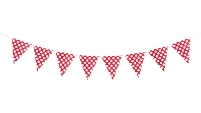 Red Polka Dots Bunting 3.6m