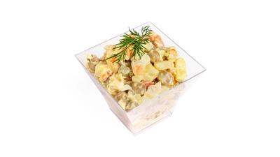 Vegetarian Olivier Salad Cup