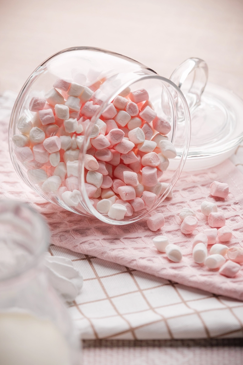 Mini Pink and White Mallows