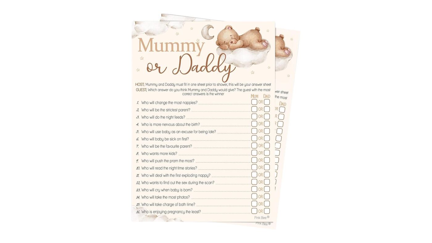 “Mummy or Daddy” Baby Party Game