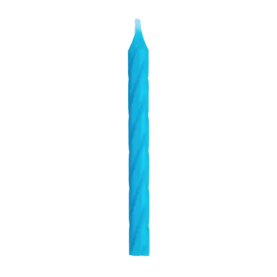 Blue and White Spiral Candles, 24pk
