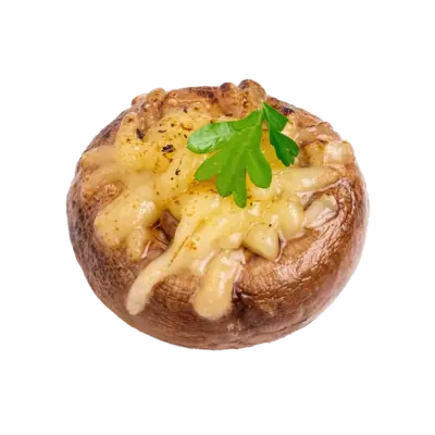 Mushroom Cups with Cheese