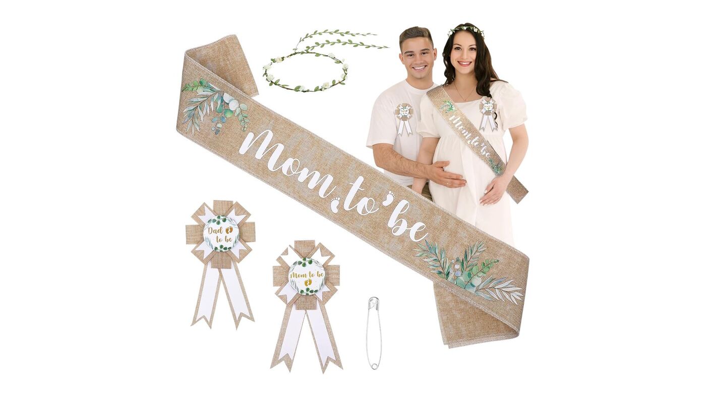 Boho Parents to Be Badges