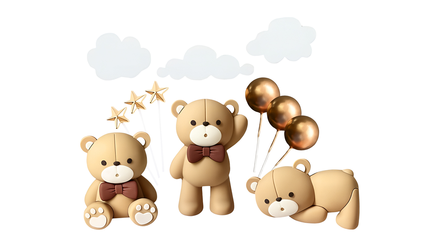 Brown Bear Cake Decoration