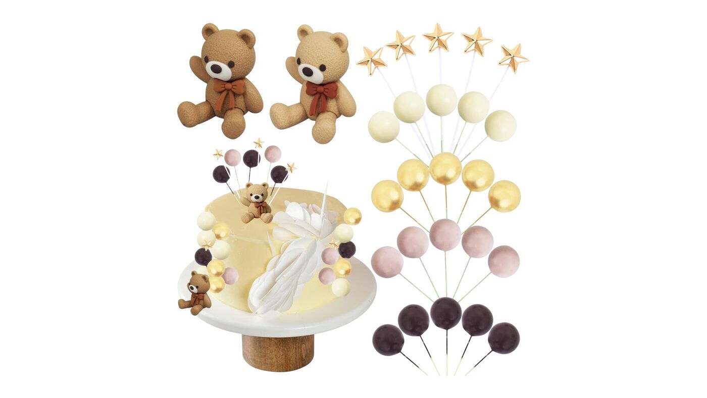 Cute Bear Cake Decoration 