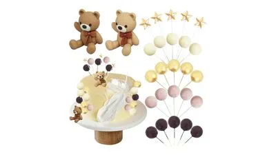Cute Bear Cake Decoration 