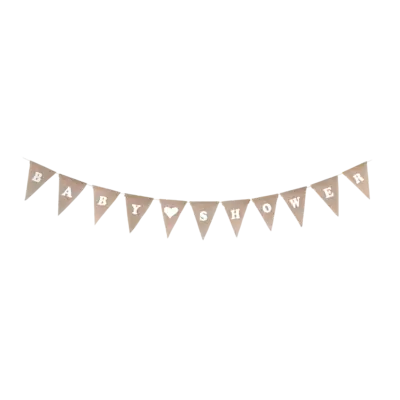 Baby Shower Burlap Garland 
