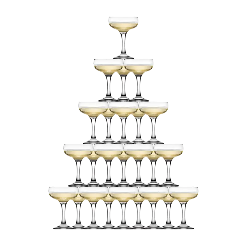 Plastic Margarita Coupe Tower