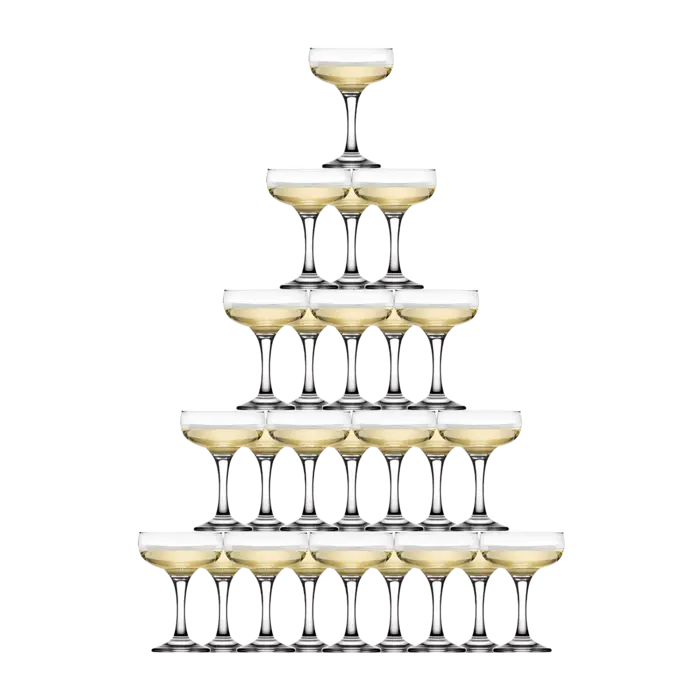 Plastic Margarita Coupe Tower