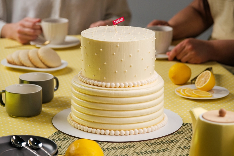 Pearl Lemon Tier Cake