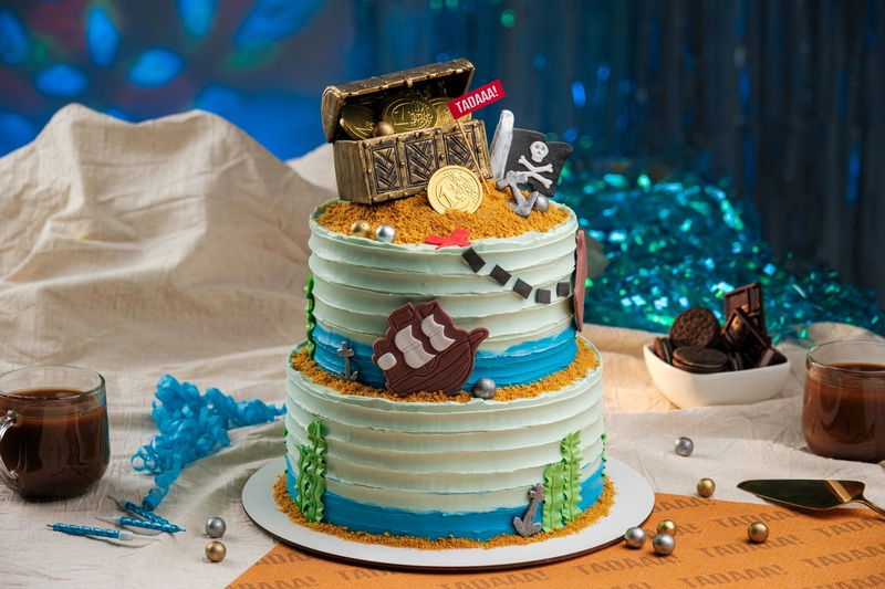 Pirate Chocolate Tier Cake 