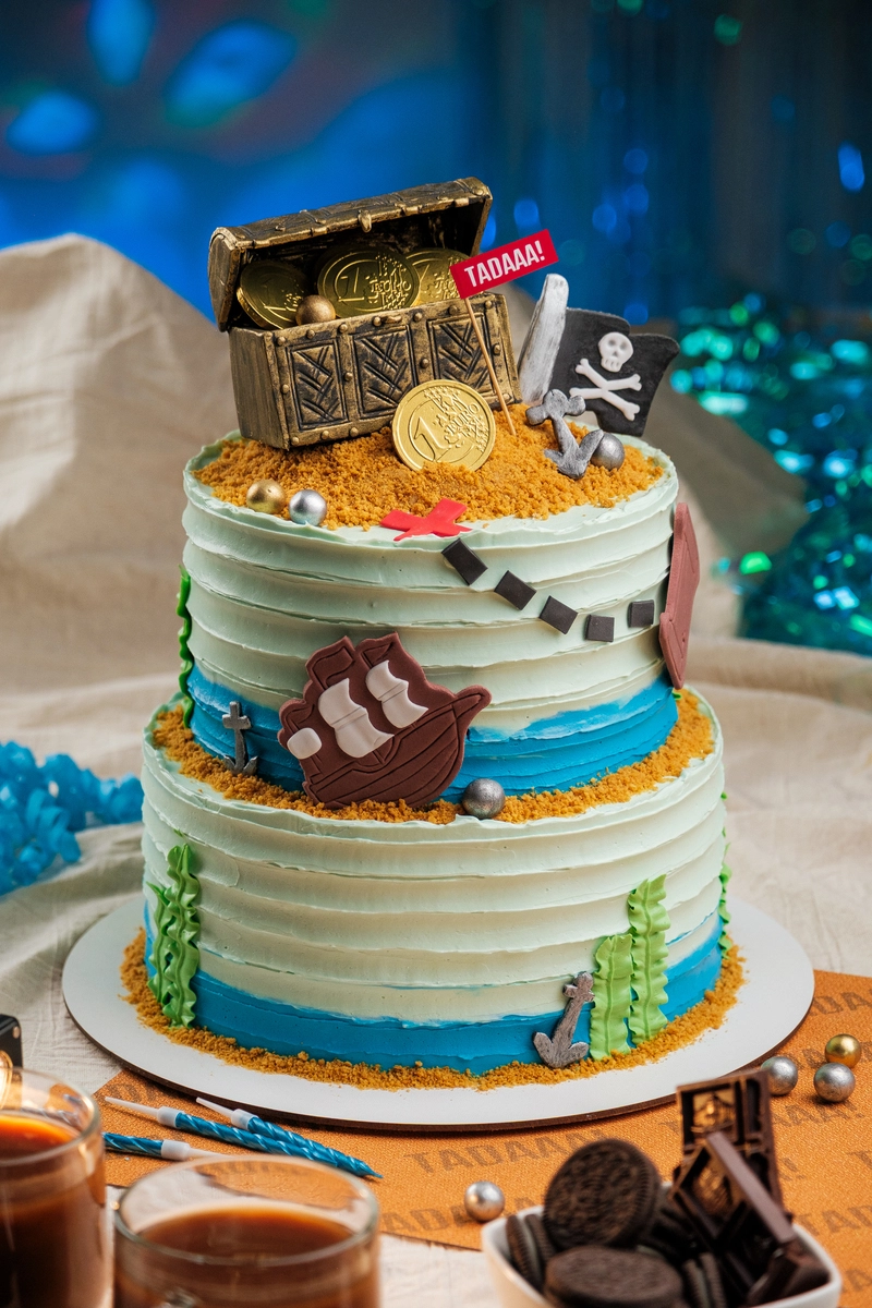 Pirate Chocolate Tier Cake 