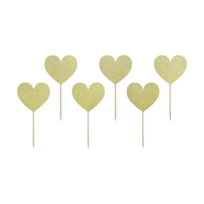 Hearts Cupcake Toppers