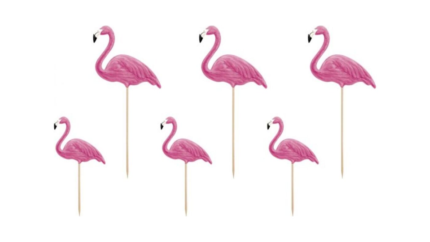 Flamingos Cupcake Toppers