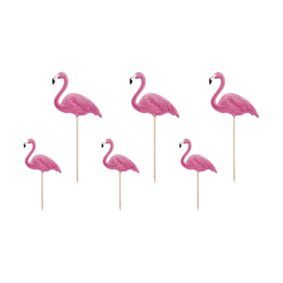 Flamingos Cupcake Toppers