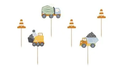 Construction Cupcake Toppers