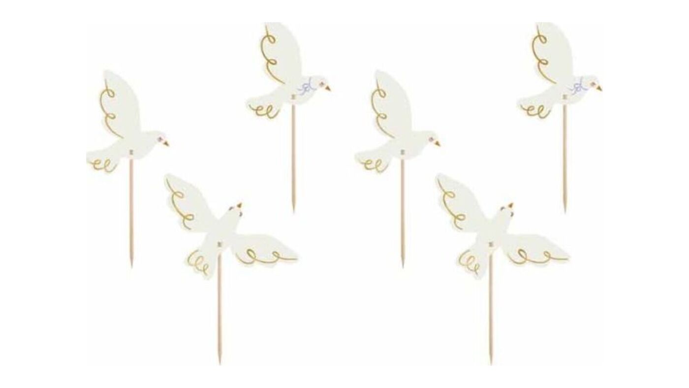 Dove Cupcake Toppers