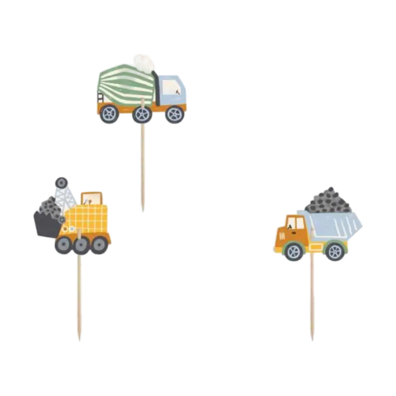 Construction Cupcake Toppers