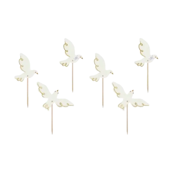 Dove Cupcake Toppers
