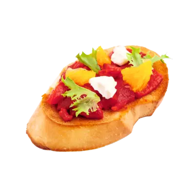 Pepper and Orange Tartine 