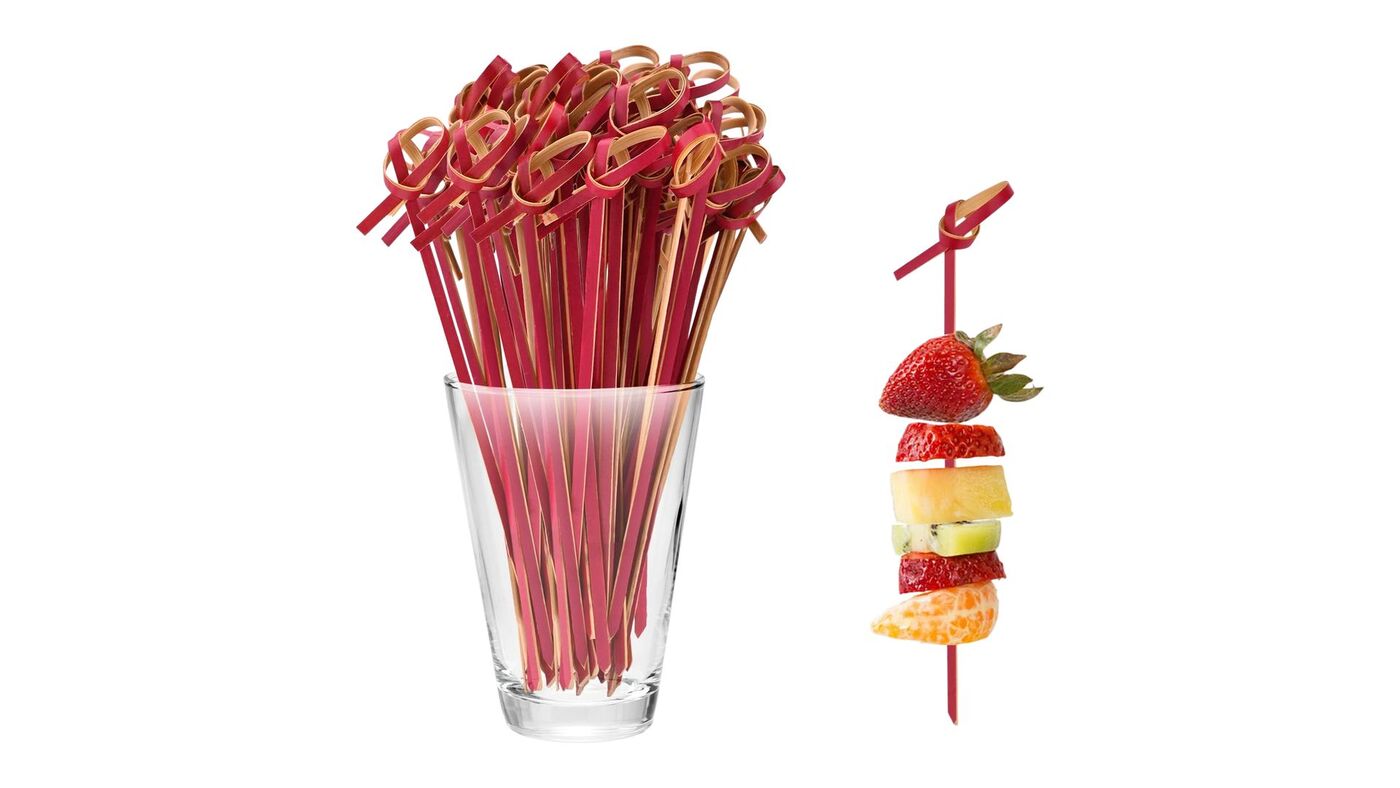 Red Bamboo Sticks