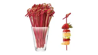 Red Bamboo Sticks