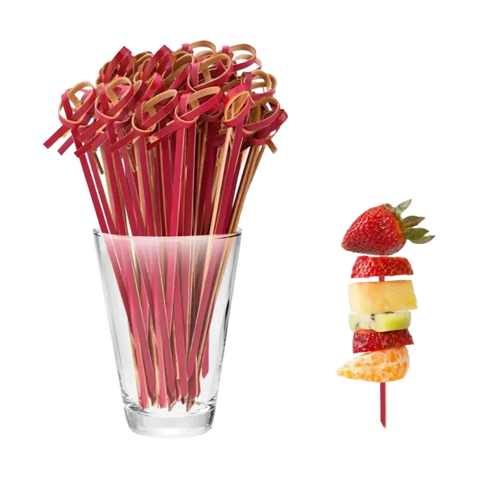 Red Bamboo Sticks