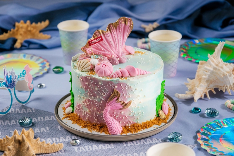 Mermaid Vanilla Cake
