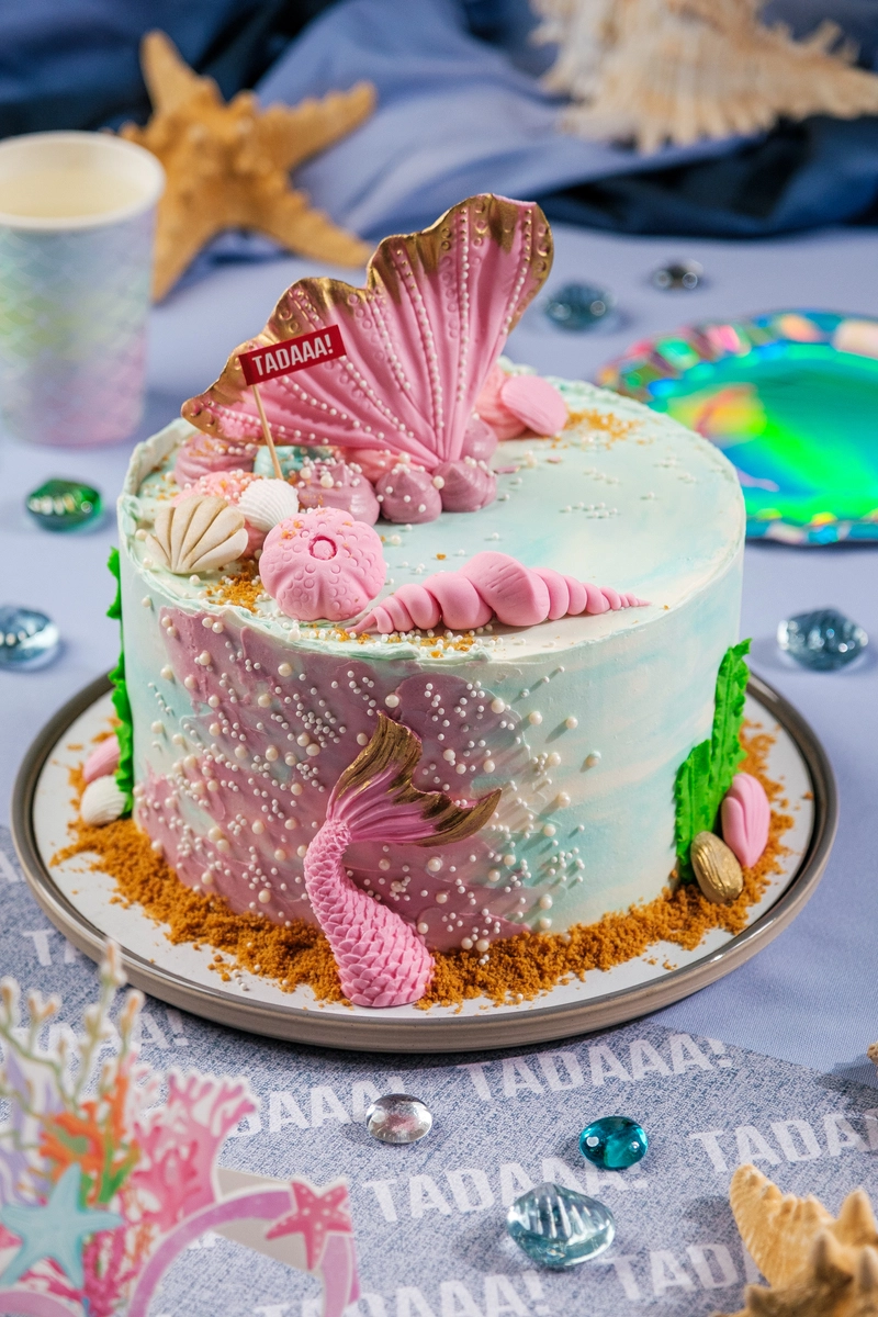 Mermaid Vanilla Cake