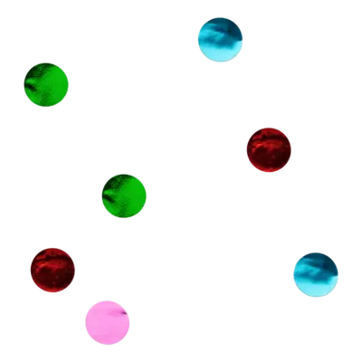 Rainbow Foil Confetti Poppers