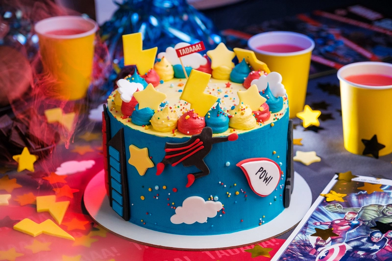 Superhero Chocolate Cake