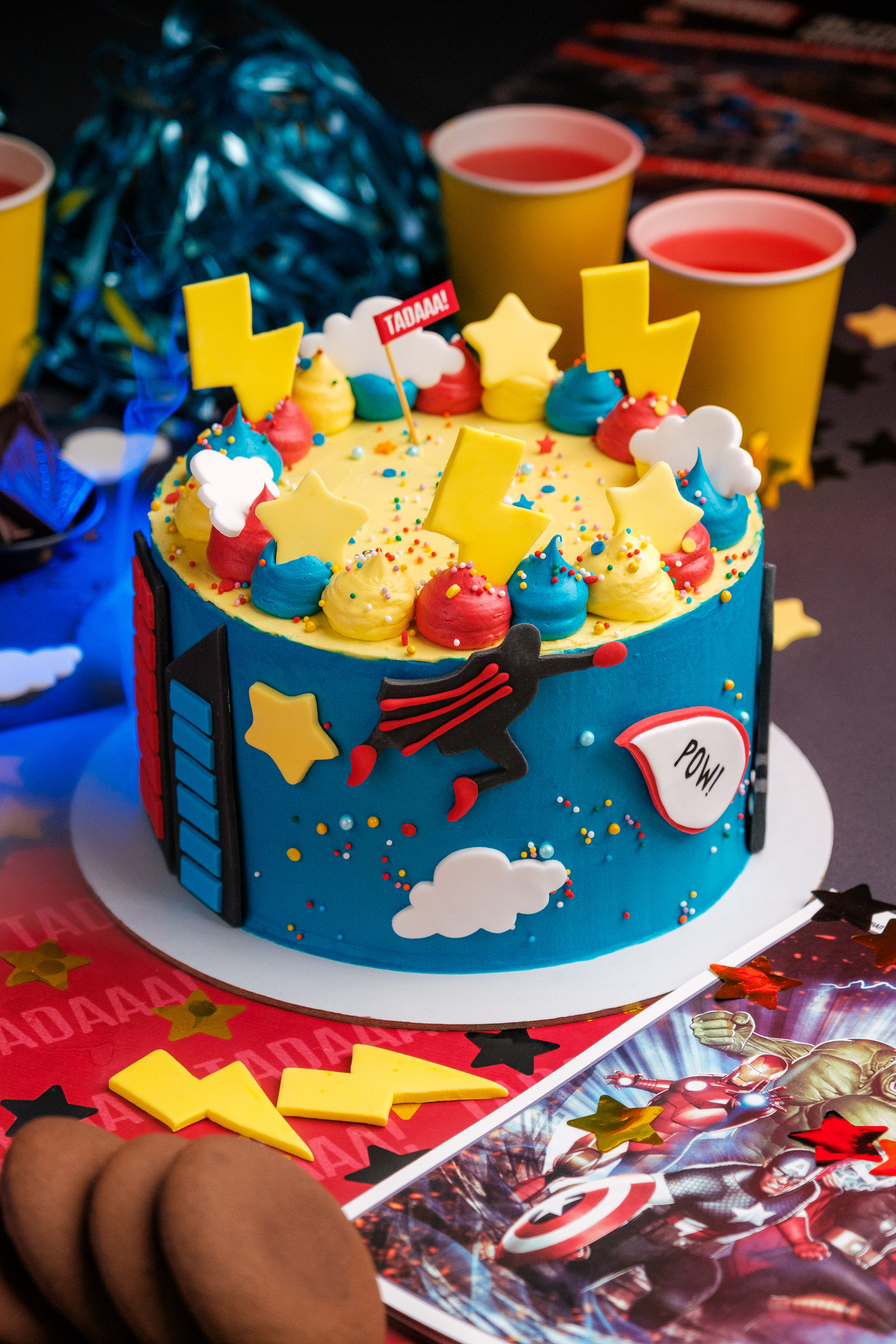 Superhero Chocolate Cake