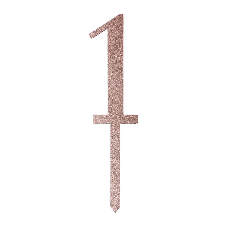 Rose Gold Glitz Cake Topper No.1