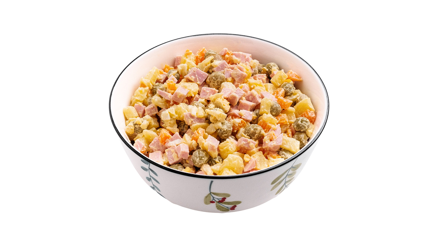 Ham Olivier Salad Bowl for Sharing
