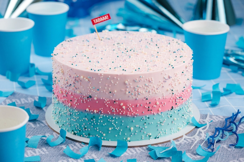 Boy Gender Reveal Cake