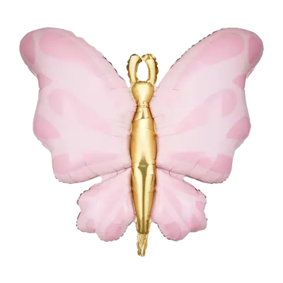 Balloon Pink Butterfly Foil