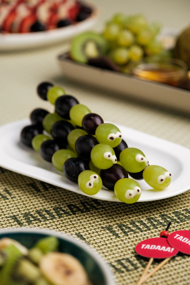 Caterpillar Fruit Skewers