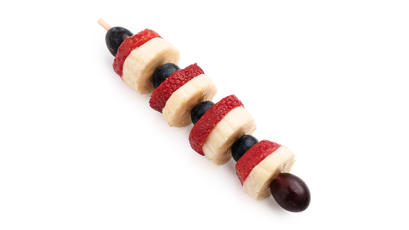 Red, White and Blue Fruit Kabobs