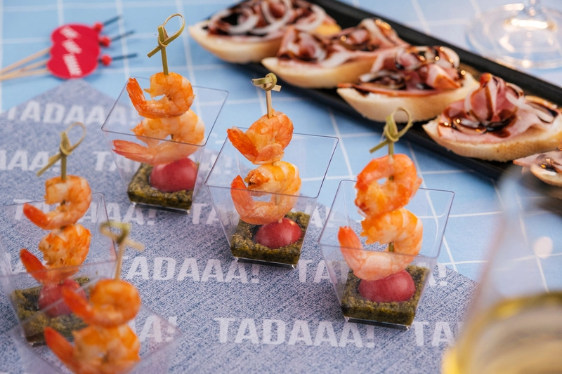 Prawn, Pesto & Cherry Tomato Bites