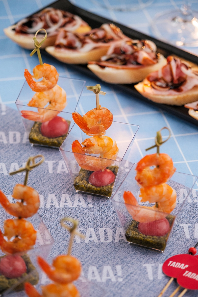 Prawn, Pesto & Cherry Tomato Bites