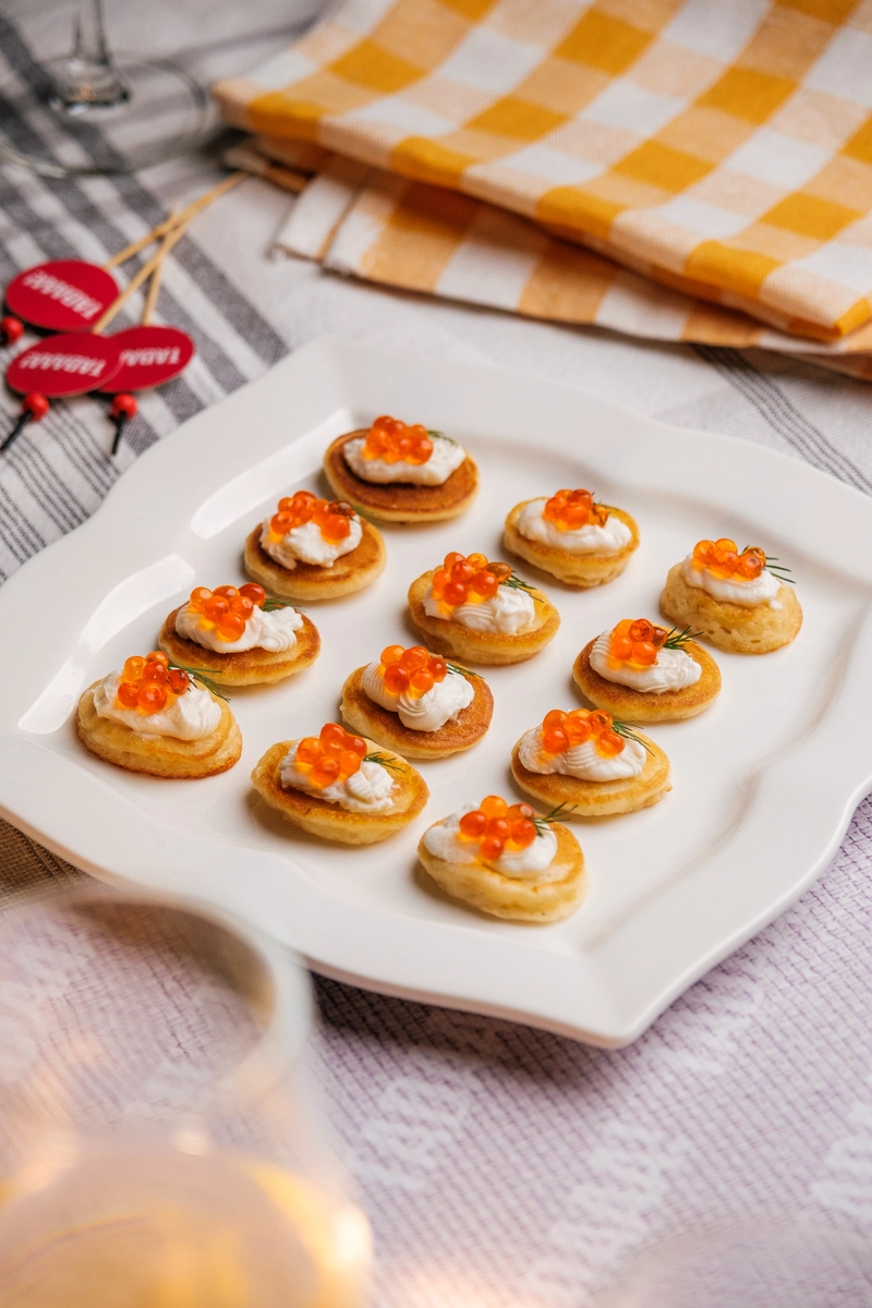 Red Caviar Mini Blinis
