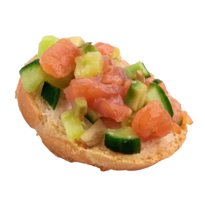 Salmon and Cucumber Tartine