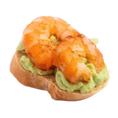 Prawn and Avocado Tartine