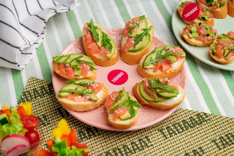 Avocado and Salmon Tartine