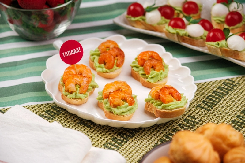 Prawn and Avocado Tartine