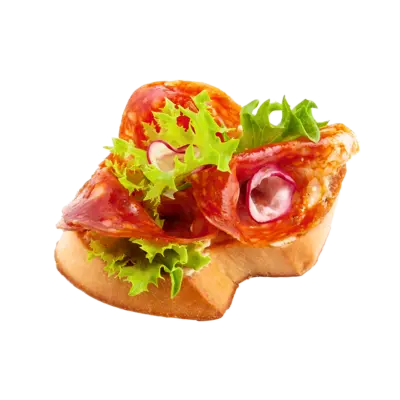 Sliced Chorizo Sausage Tartine