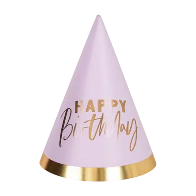 Gold and Pastel Birthday Hats Pack