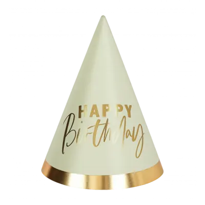 Gold and Pastel Birthday Hats Pack